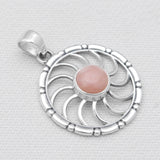 Rainbow Moonstone Silver Pendants