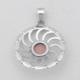 Rainbow Moonstone Silver Pendants