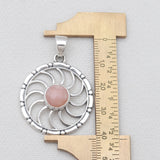 Rainbow Moonstone Silver Pendants