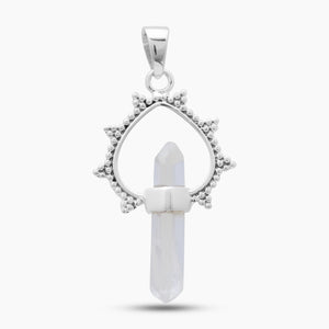 Crystal Silver Pendants