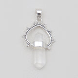 Crystal Silver Pendants