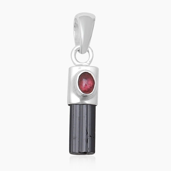 925 Sterling Silver Black Tourmaline Pendants
