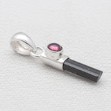 925 Sterling Silver Black Tourmaline Pendants