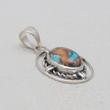 925 Silver Turquoise Spiny Oyster Pendants