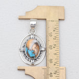 925 Silver Turquoise Spiny Oyster Pendants