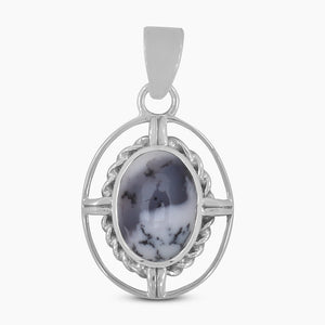 925 Sterling Silver Dendritic Opal Pendants