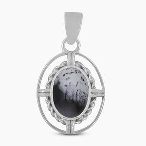 925 Sterling Silver Dendritic Opal Pendants