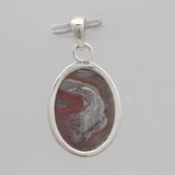 Crazy Lace Agate Silver Plain Pendants