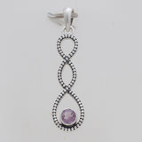 925 Sterling Silver Purple Amethyst Pendants