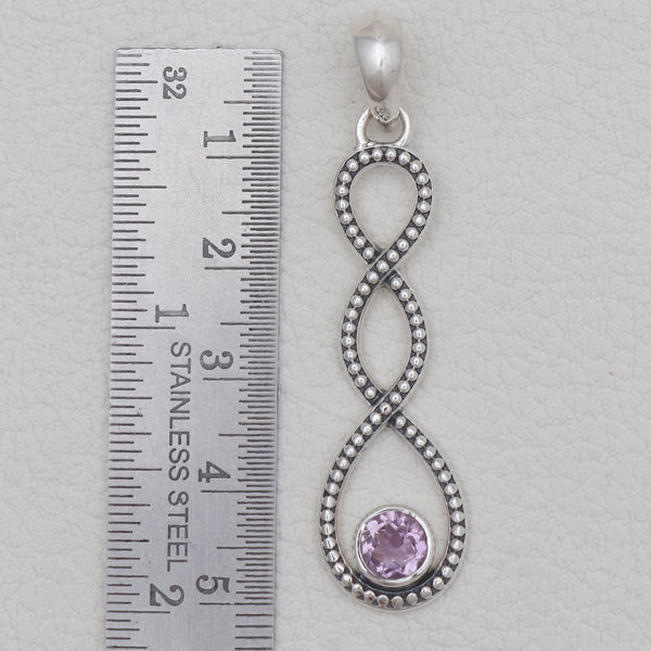 925 Sterling Silver Purple Amethyst Pendants
