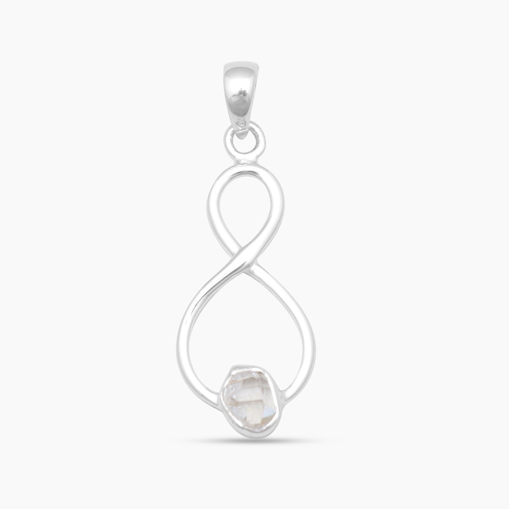 925 Silver Herkimer Quartz Pendants