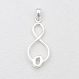 925 Silver Herkimer Quartz Pendants