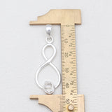 925 Silver Herkimer Quartz Pendants