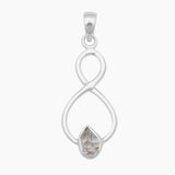 925 Silver Herkimer Quartz Pendants