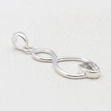 925 Silver Herkimer Quartz Pendants