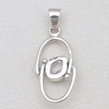 925 Silver Herkimer Quartz Pendants