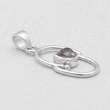925 Silver Herkimer Quartz Pendants