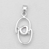 925 Silver Herkimer Quartz Pendants