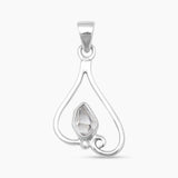 925 Sterling Silver Herkimer Quartz Pendants