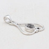 925 Sterling Silver Herkimer Quartz Pendants