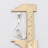 925 Sterling Silver Herkimer Quartz Pendants