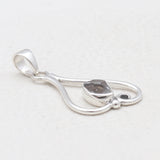 925 Sterling Silver Herkimer Quartz Pendants