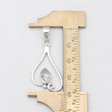 925 Sterling Silver Herkimer Quartz Pendants