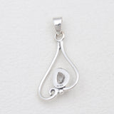 925 Sterling Silver Herkimer Quartz Pendants