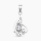 925 Silver Herkimer Quartz Pendants