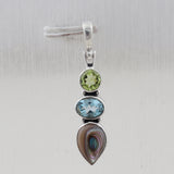 Abalone Shell Silver Pendant