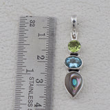 Abalone Shell Silver Pendant