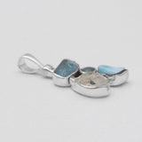 Multi Stone Silver Pendants