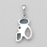 Multi Stone Silver Pendants