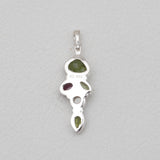 Natural Peridot Silver Pendants