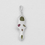 Natural Peridot Silver Pendants