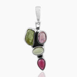Natural Peridot Silver Pendants