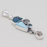 925 Sterling Silver Multistone Pendants