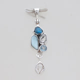 925 Sterling Silver Multistone Pendants