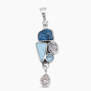 925 Sterling Silver Multistone Pendants
