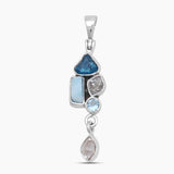 925 Sterling Silver Multistone Pendants