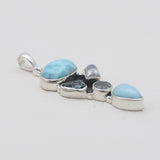 925 Sterling Silver Larimar Pendants