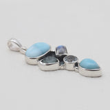 925 Sterling Silver Larimar Pendants