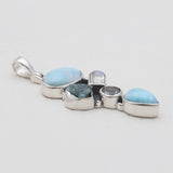 925 Sterling Silver Larimar Pendants
