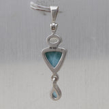 Larimar Silver Pendant