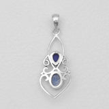 Lapis Lazuli Silver Pendants