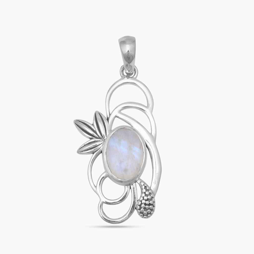Rainbow Moonstone Silver Pendants