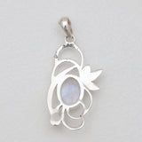 Rainbow Moonstone Silver Pendants