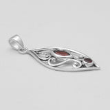 Garnet Silver Pendants