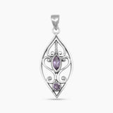 Garnet Silver Pendants