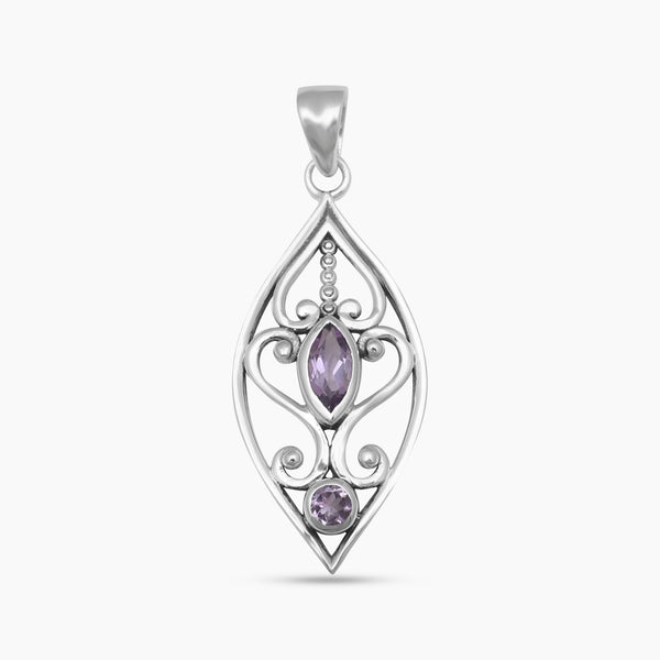 Garnet Silver Pendants